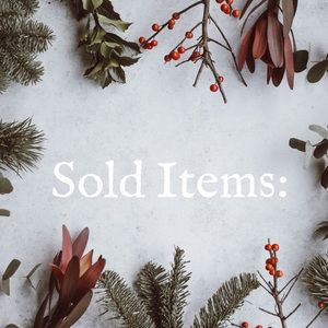 Items after this post have been sold!